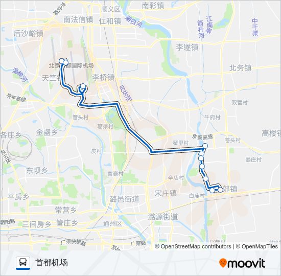 燕郊306路公交车路线图图片