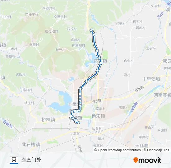 H58 Bus Line Map
