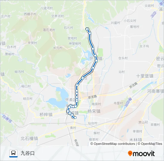 H58 Bus Line Map