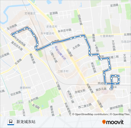 公交560路的线路图