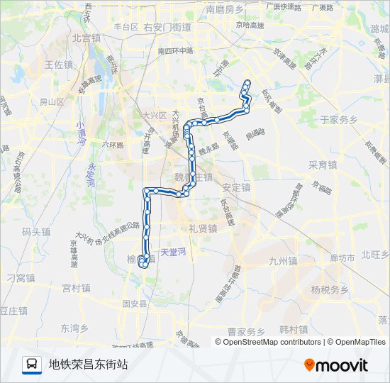 公交兴50路的线路图