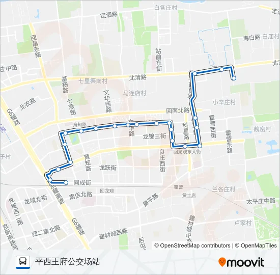 996 Bus Line Map