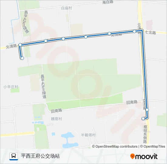 966区间 Bus Line Map
