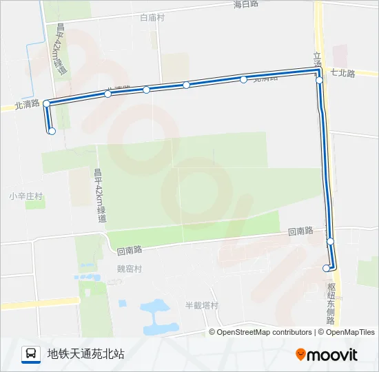 966区间 Bus Line Map