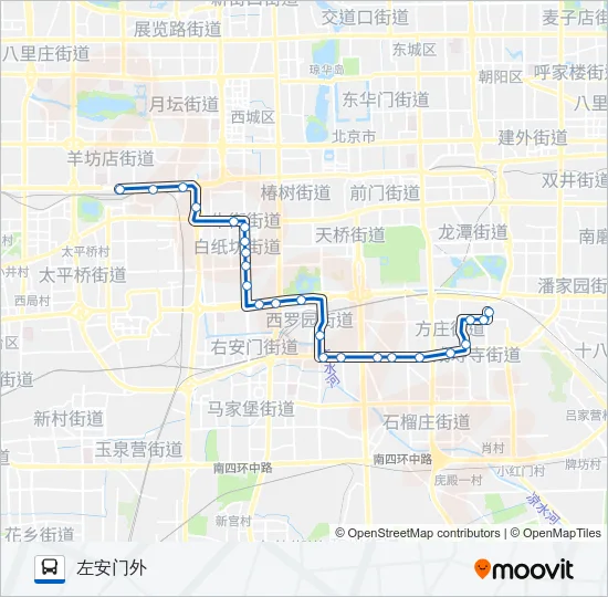 公交50路的线路图