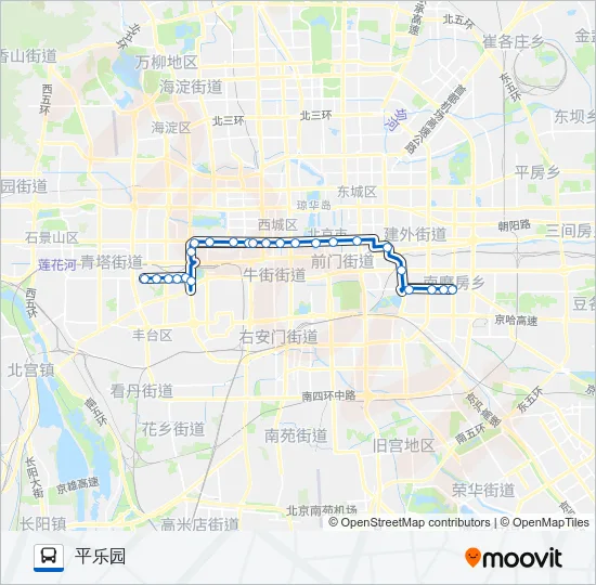 公交52路的线路图