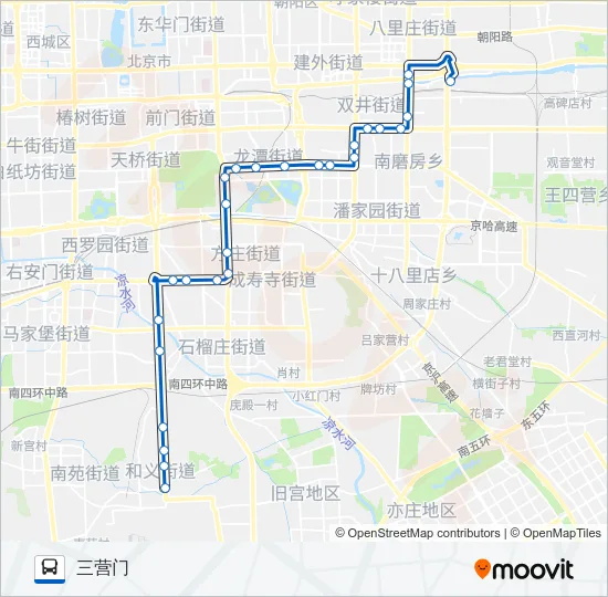 54 Bus Line Map