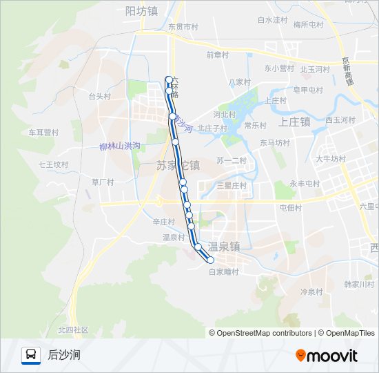 330 bus Line Map