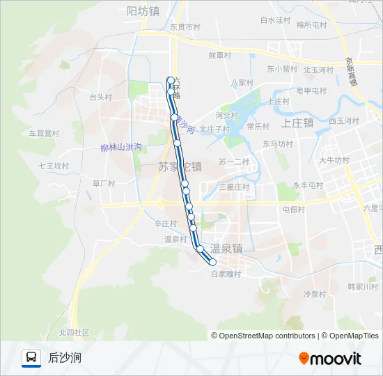 330 Bus Line Map