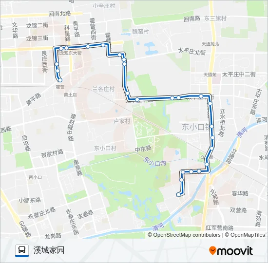 558 Bus Line Map