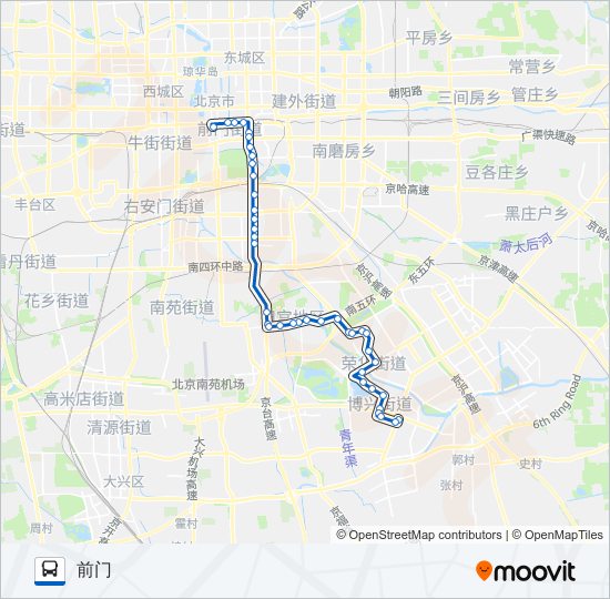 599 bus Line Map