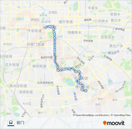 599 Bus Line Map