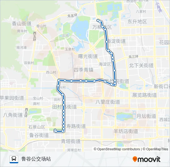 公交610路的线路图