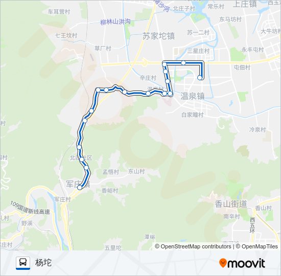 633 bus Line Map