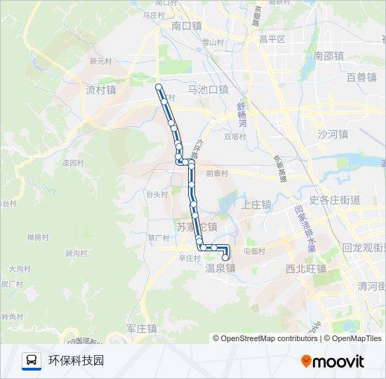 公交642路的线路图