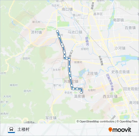 642 Bus Line Map