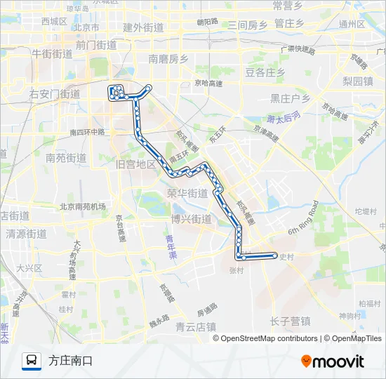 821 Bus Line Map