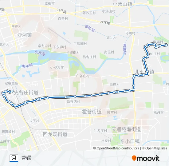 871 Bus Line Map