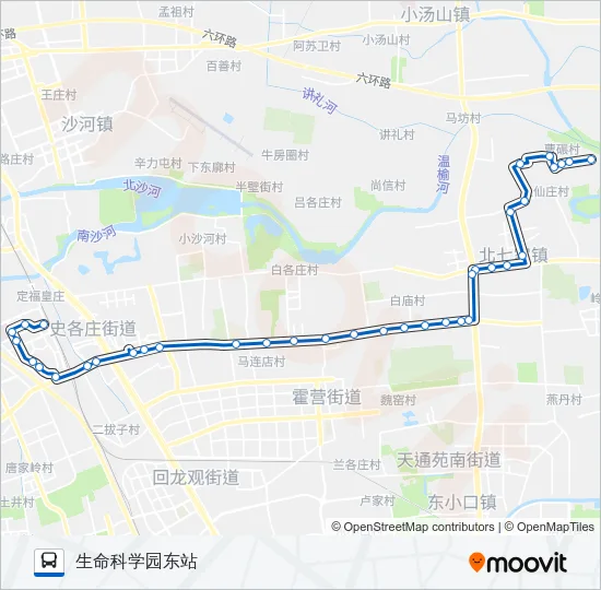 871 Bus Line Map