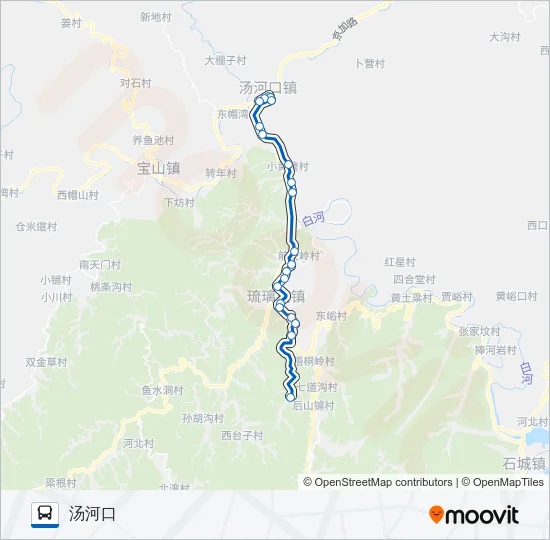 公交H74路的线路图
