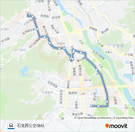 公交M24路的线路图