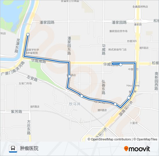 公交专19路的线路图