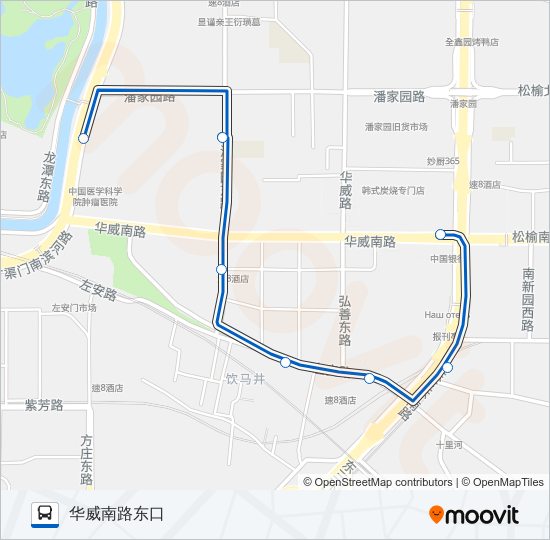 专19 bus Line Map