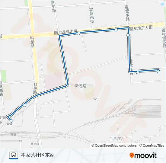 专52 Bus Line Map