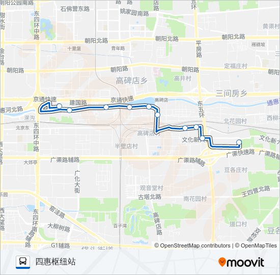 公交专167路的线路图