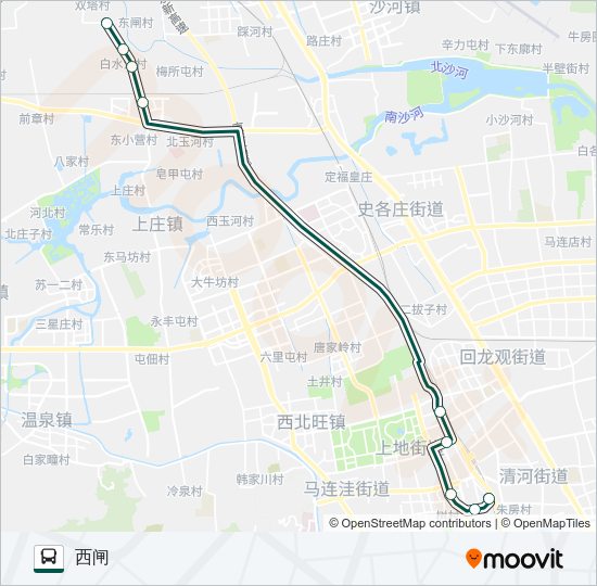 公交快速直达专26路的线路图