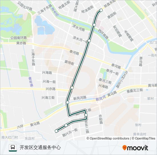 快速直达专线44 bus Line Map