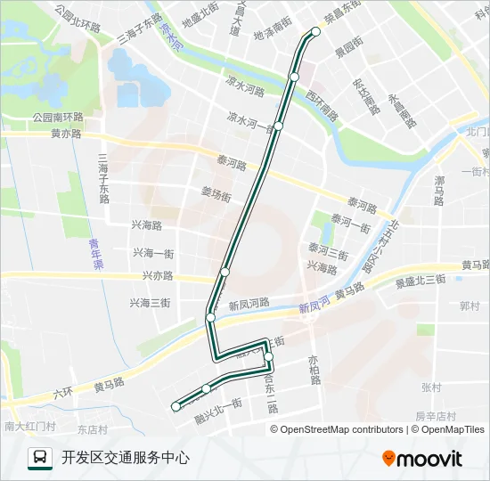 公交快速直达专44路的线路图