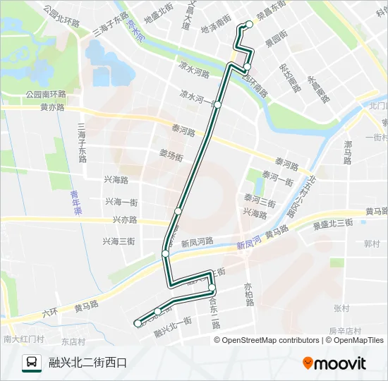 公交快速直达专44路的线路图