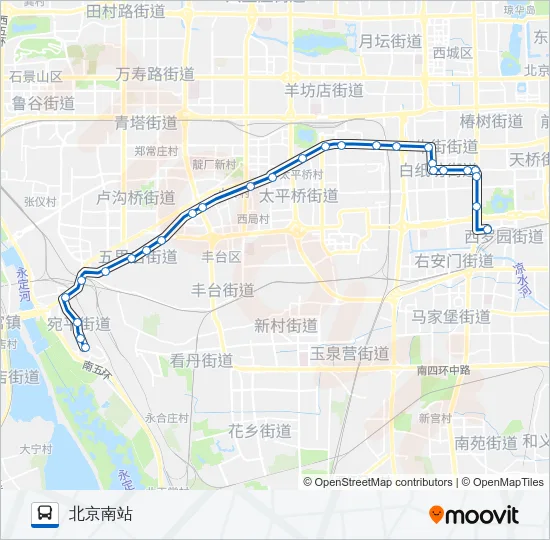 133 Bus Line Map
