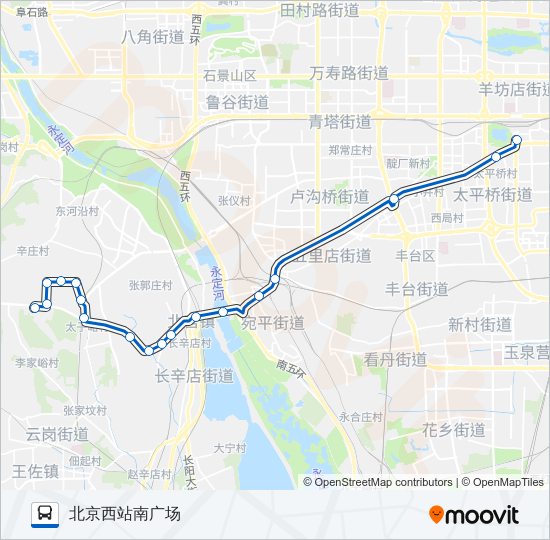 公交309路的线路图