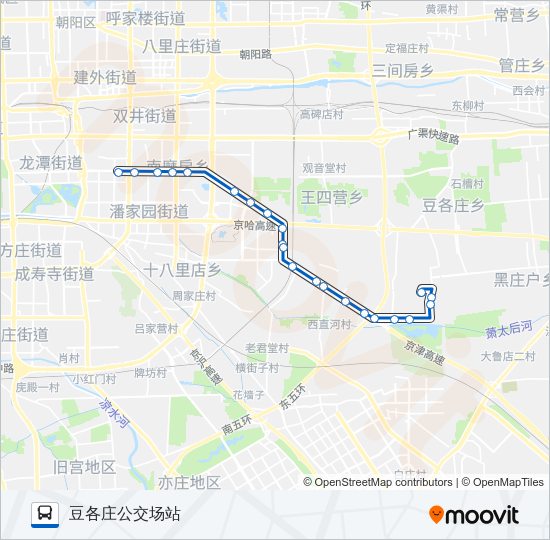 公交457路的线路图