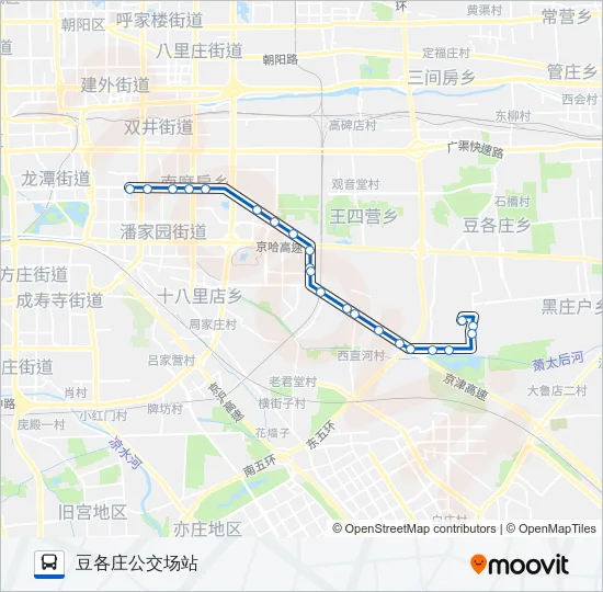 457 Bus Line Map