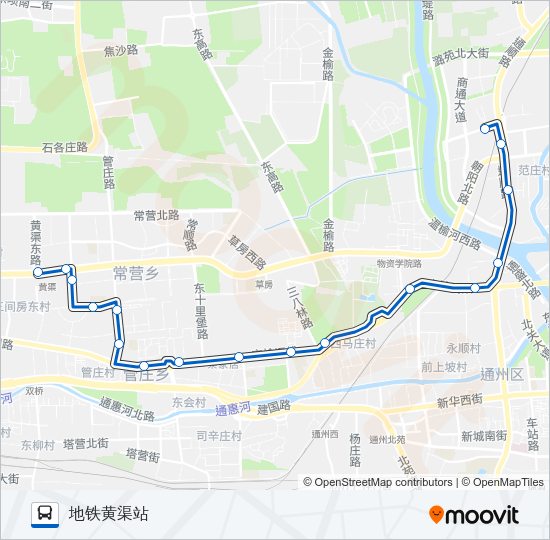 公交583路的线路图
