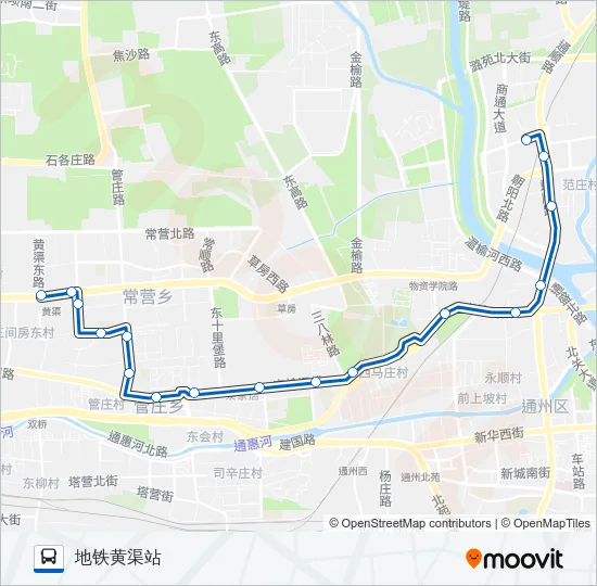 583 Bus Line Map