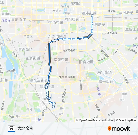 848 Bus Line Map