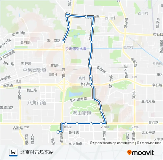 914 Bus Line Map