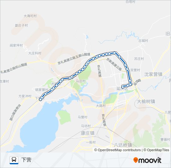 Y45 bus Line Map