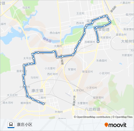 Y46 bus Line Map
