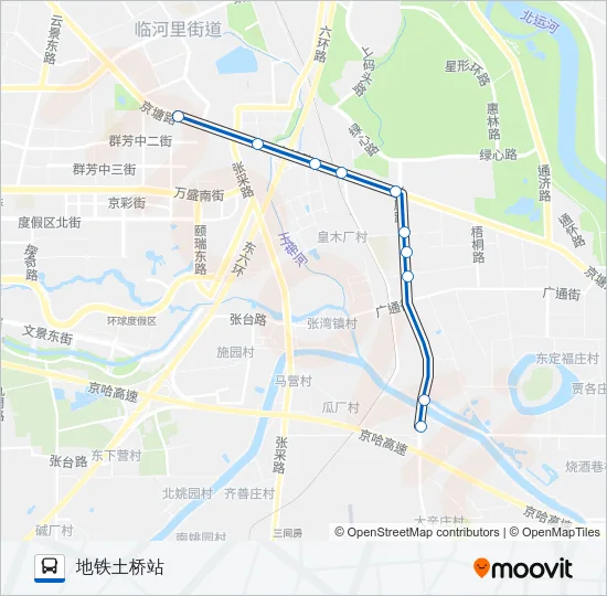 T108 Bus Line Map