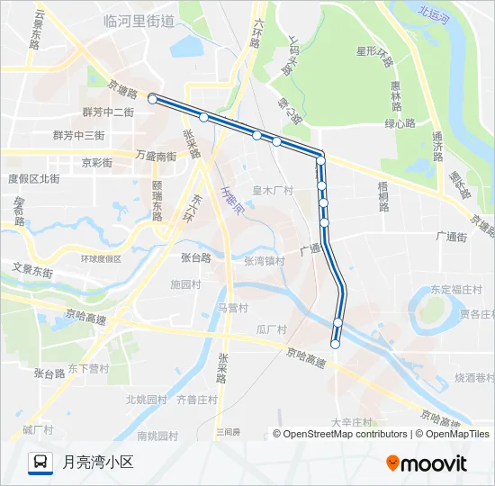 T108 Bus Line Map