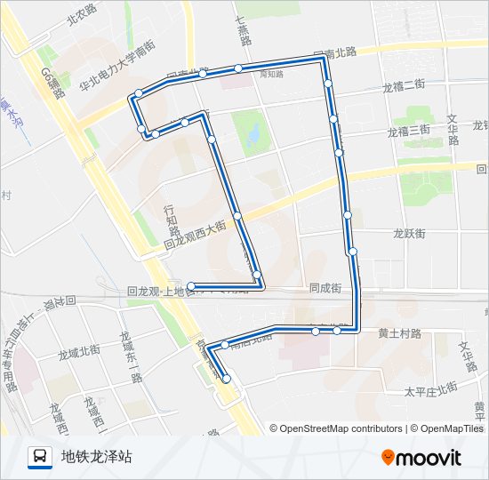 专102 bus Line Map