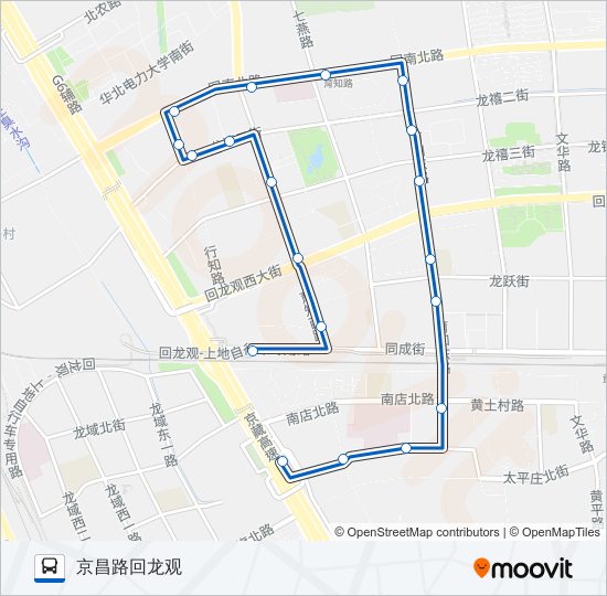 公交专102路的线路图