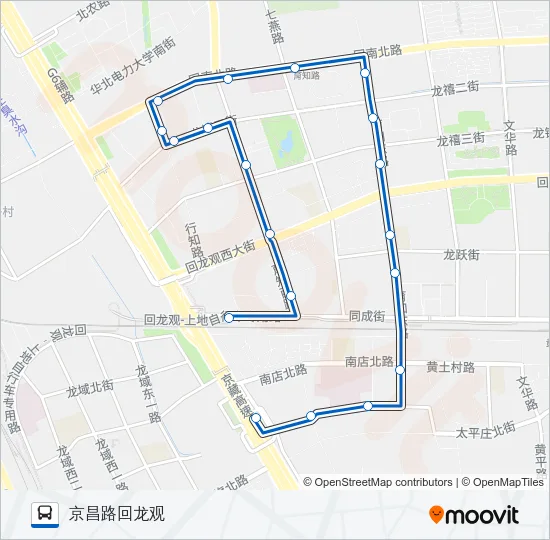 专102 Bus Line Map