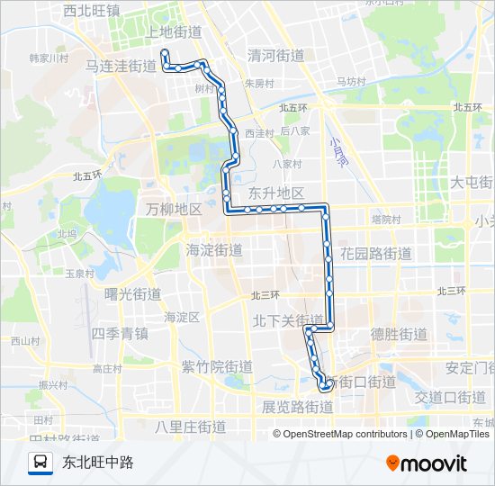 公交375路的线路图