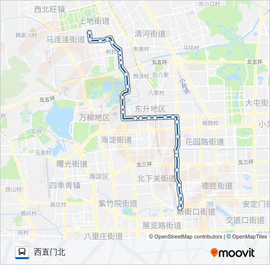 公交375路的线路图